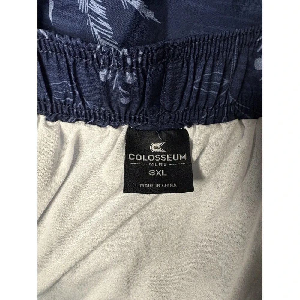 Colosseum Ole Miss Revels Hawaiin Shorts Men's Size 3XL Blue Floral Tropical